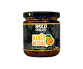 A jar of Mango Messiah Chili Oil by HOLY! Chili Oil & Co., a tropical and spicy blend featuring mango powder, Puya peppers, and aromatic spices.